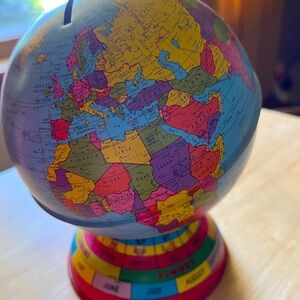 Vintage World Globe Bank